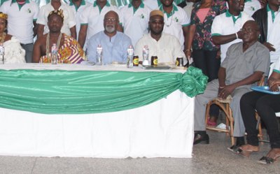 Group of participants at a green initiative event